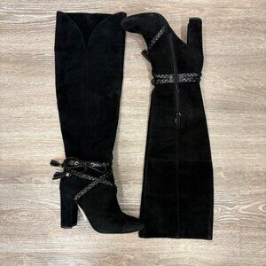 Louise et Cie Black Suede High Knee - Boots sz US 7.5
